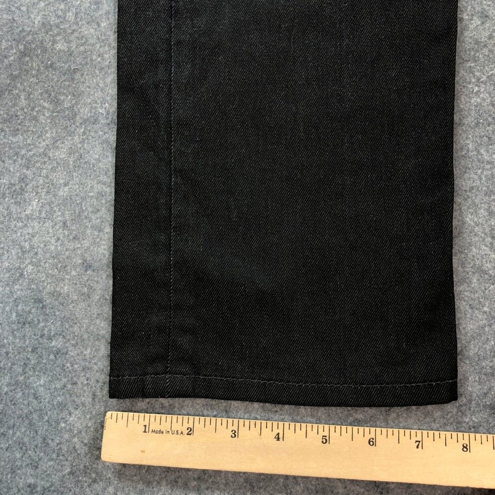 Joes Men Jeans 33x34 Black Brixton Straight Narrow Coated Rock Metallic Mid-rise - Picture 13 of 16